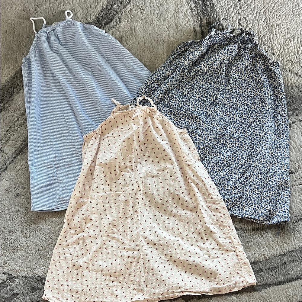 H&M girls seersucker dress bundle